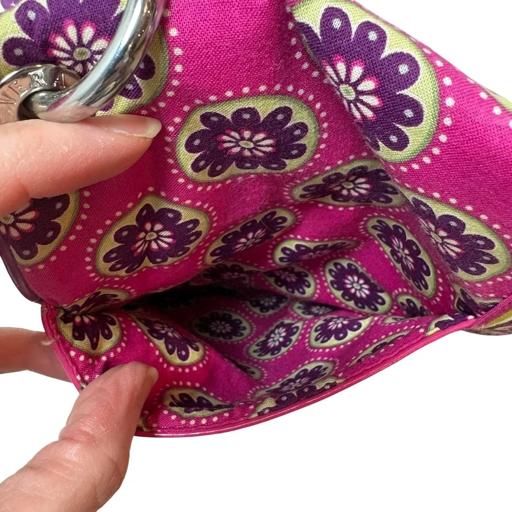 Vera Bradley Very Berry Flipster Crossbody‎ Bag Retired Purple Pink Floral Y2K